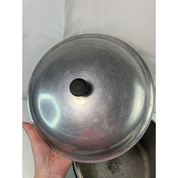 Vintage Majestic Cookware Aluminum Dutch Oven‎ Kettle With Lid 5 Quart w/Handle - Picture 7 of 9